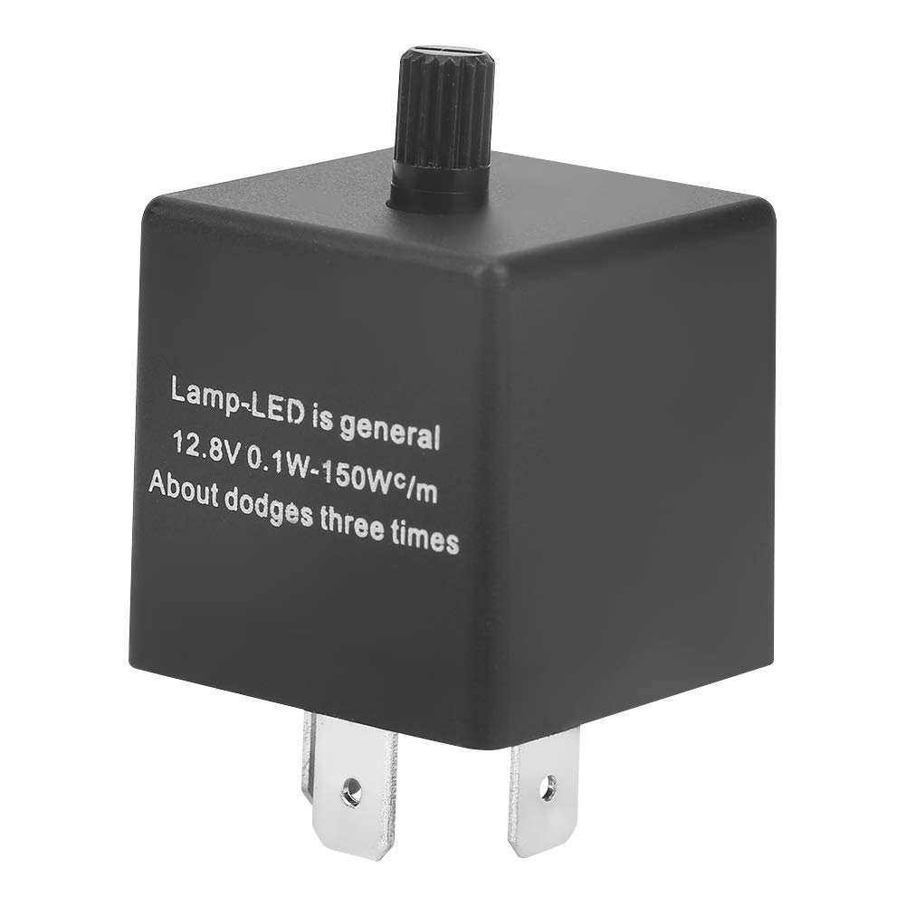 Marhynchus LED-Blinkrelais, CF13 KT 3-poliges, Einstellbares Blinkrelais für Blinker, mit Knopfsteuerung, Geeignet für LED-Blinker oder Normale Lichter, Funktioniert Unter Behebung von Marhynchus LED-Blinkrelais, CF13 KT 3-poliges, Einstellbares Blinkrelais für Blinker, mit Knopfsteuerung, Geeignet für LED-Blinker oder Normale Lichter, Funktioniert Unter Behebung von von Marhynchus