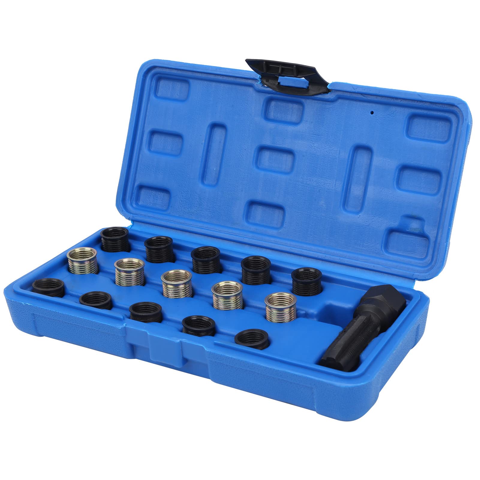 Marhynchus Rethead -Reparaturwerkzeugkit für Kohlenstoffstahl -Zündkerze, Werkzeugkasten Zur Einfachen Tragbarkeit, M14 X 1,25 Schraubenhahn, mit 0,4 Zoll & 0,7 Zoll Rep Marhynchus Rethead -Reparaturwerkzeugkit für Kohlenstoffstahl -Zündkerze, Werkzeugkasten Zur Einfachen Tragbarkeit, M14 X 1,25 Schraubenhahn, mit 0,4 Zoll & 0,7 Zoll Rep von Marhynchus