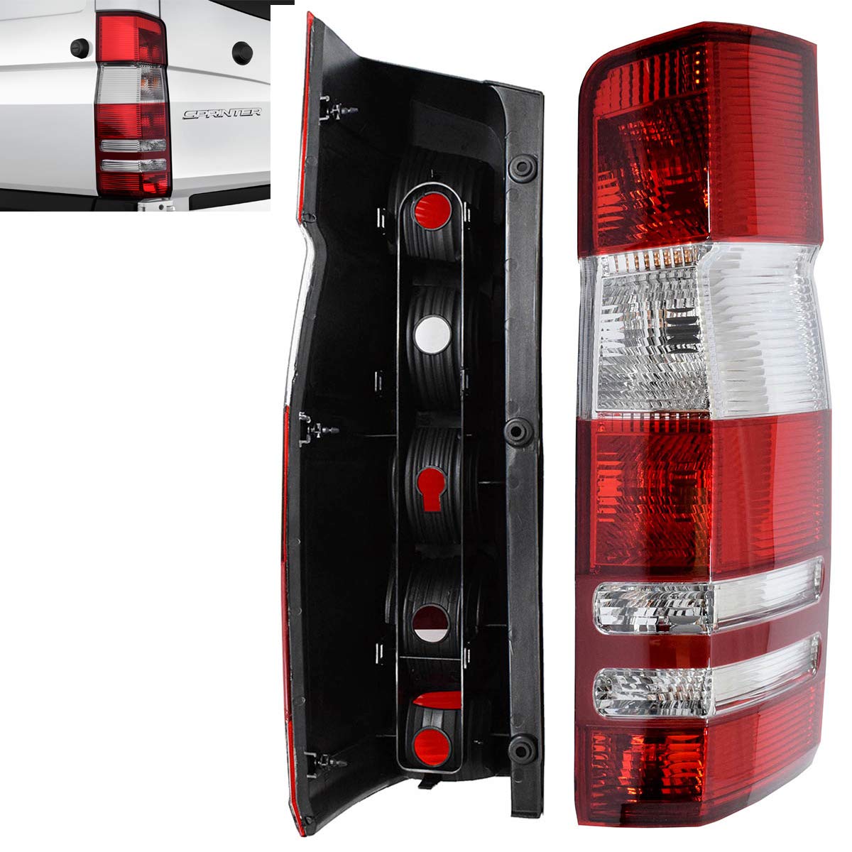 1x Rücklicht Rückleuchte Sprinter W906 Heckleuchte Hinten Rechts E-Prüf 1x Rücklicht Rückleuchte Sprinter W906 Heckleuchte Hinten Rechts E-Prüf von sertplas