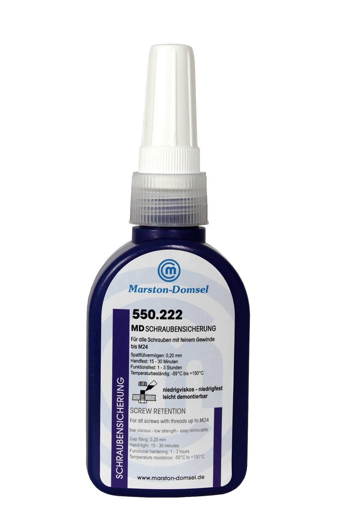 Marston-Domsel 12x MD-Schraubensicherung 550.222 50ml Flasche Marston-Domsel 12x MD-Schraubensicherung 550.222 50ml Flasche von Marston-Domsel