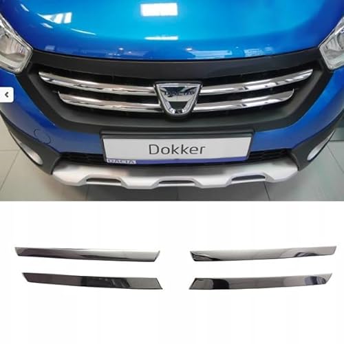 Dacia DOKKER - Leisten CHROM GRILL Attrappe Tuning von Martig