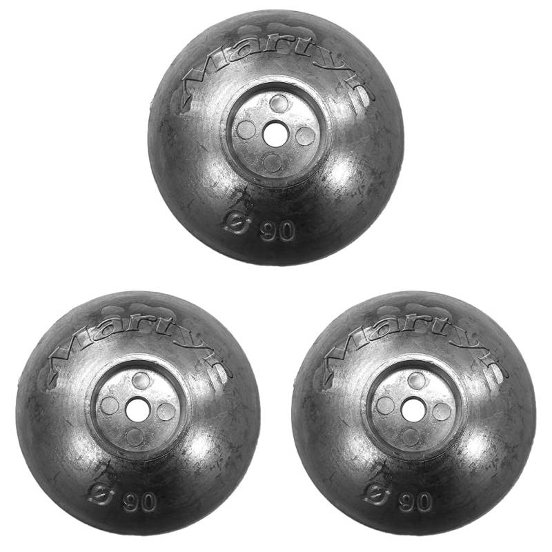 Martyr CMF90Z Einzel-Zinkflansch, Durchmesser 90 mm (Packung mit 3) von Martyr