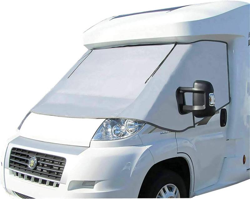 Marvix Außen Thermofenstermatte Silber Thermoschutz Abdeckung für FIAT Ducato, Peugeot Boxer, Citroen Jumper X250/290 von 2006-2024 Außenisoliermatte Wohnmobil Abdeckung Sonnenschutz von Marvix