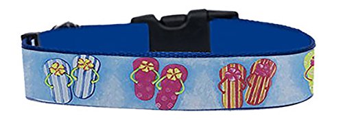 Beach Slippers Hundehalsband Handgemachte Größe L Mit Hundeleine MultiPosition Matching Collar HandMade von MasTazas