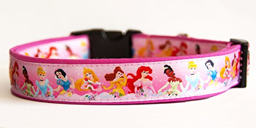 Disney Princess B Hundehalsband Handgemachte Größe L Mit Hundeleine MultiPosition Matching Collar HandMade von MasTazas