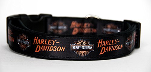 Harley-Davidson Hundehalsband Handgemachte Größe L Mit Hundeleine MultiPosition Matching Collar HandMade von MasTazas