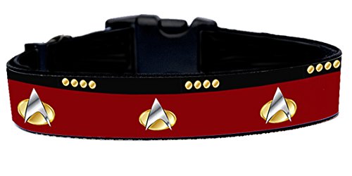 Star Trek The Next Generation TNG Hundehalsband Handgemachte Größe XL Mit Hundeleine MultiPosition Matching Collar HandMade von MasTazas
