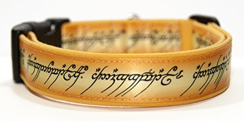 The Lord Of The Rings Hundehalsband Handgemachte Größe XL Mit Hundeleine MultiPosition Matching Collar HandMade von MasTazas