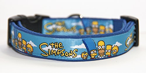 The Simpsons Hundehalsband Handgemachte Größe M Mit Hundeleine MultiPosition Matching Collar HandMade von MasTazas