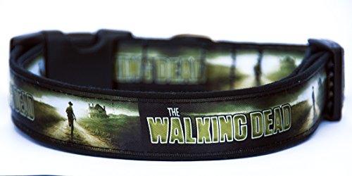 The Walking Dead B Hundehalsband Handgemachte Größe L Mit Hundeleine MultiPosition Matching Collar HandMade von MasTazas