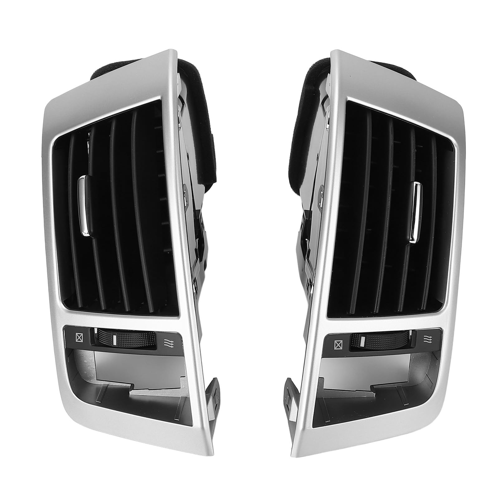 1 Pair Center Console Air Entlast -Outlet -Kühlergrill Verbesserung der Luftzirkulation Stylish Interior für Land Cruiser LC200 2008 Bis 2015 (Silber) von MasYosh