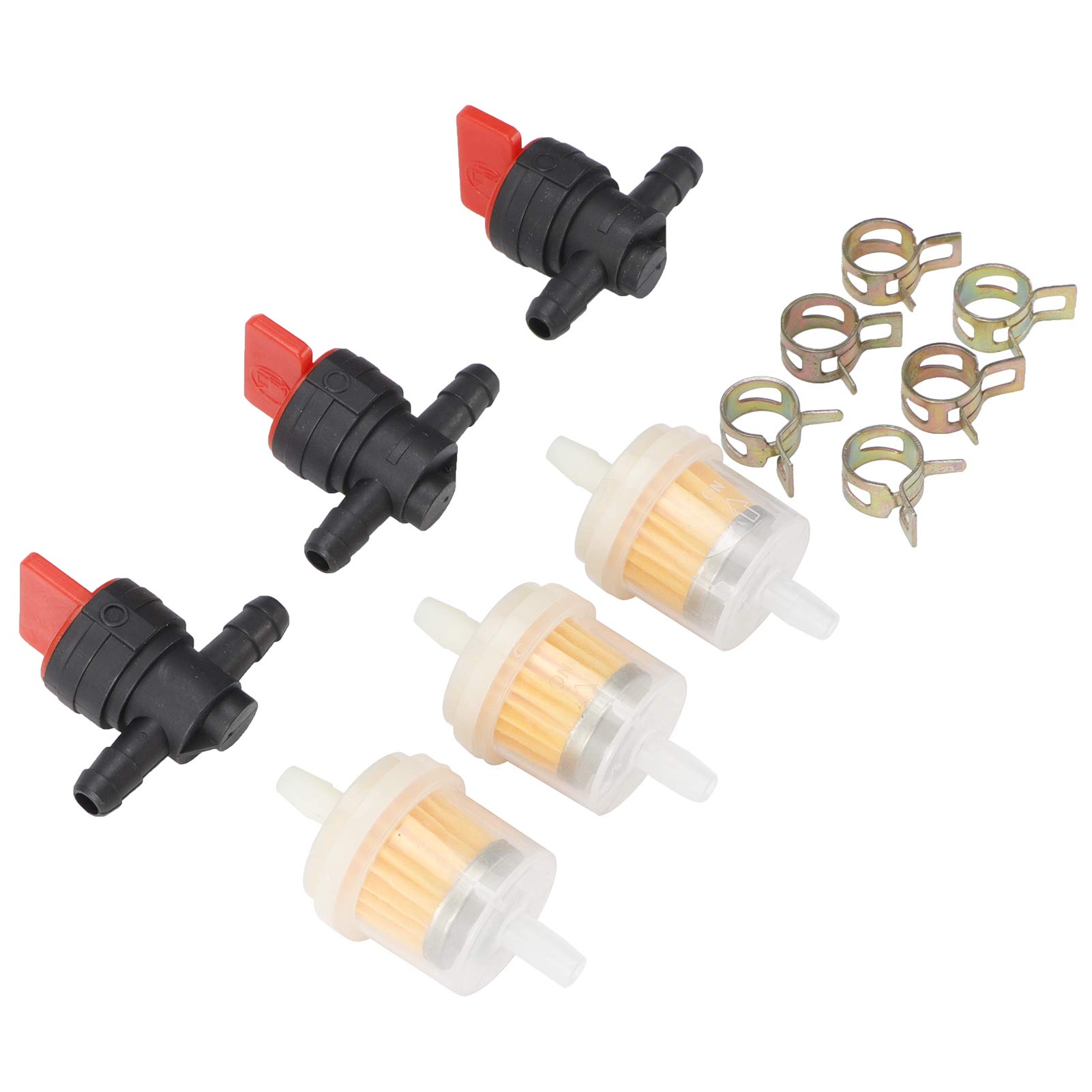 G1/4 -Benzentank Geschlossen Ausschnitt Ventil Filter Klemmkit für Gartenbürsten Rasenmäher Vergaser G1/4 -Benzentank Geschlossen Ausschnitt Ventil Filter Klemmkit für Gartenbürsten Rasenmäher Vergaser von MasYosh