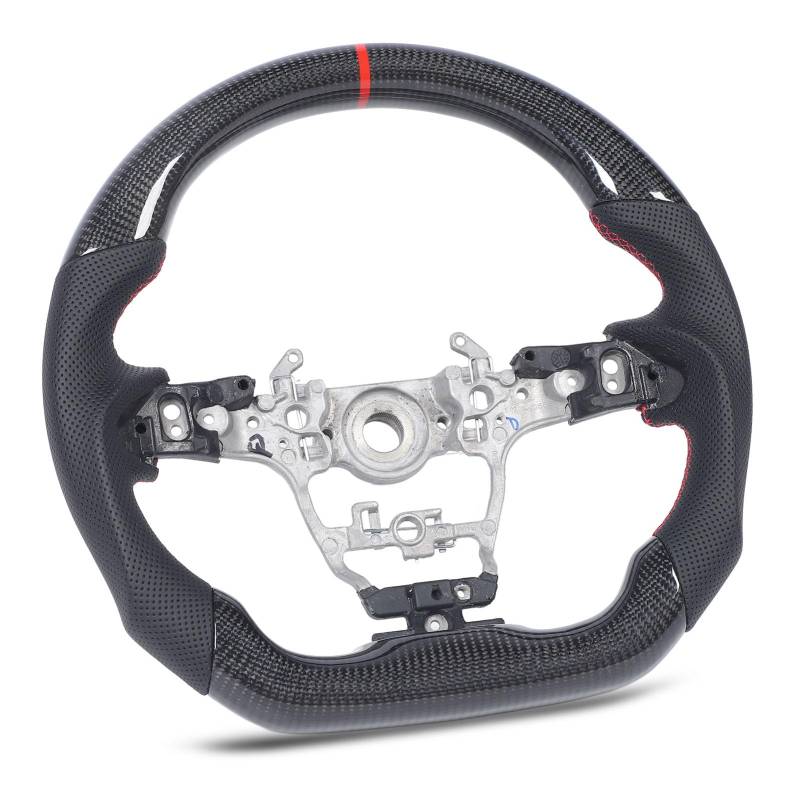 Kohle Faser Lenkrad Schwarz Perforiertes Leder Ersatz für GR XP210 GR GZEA14 von MasYosh