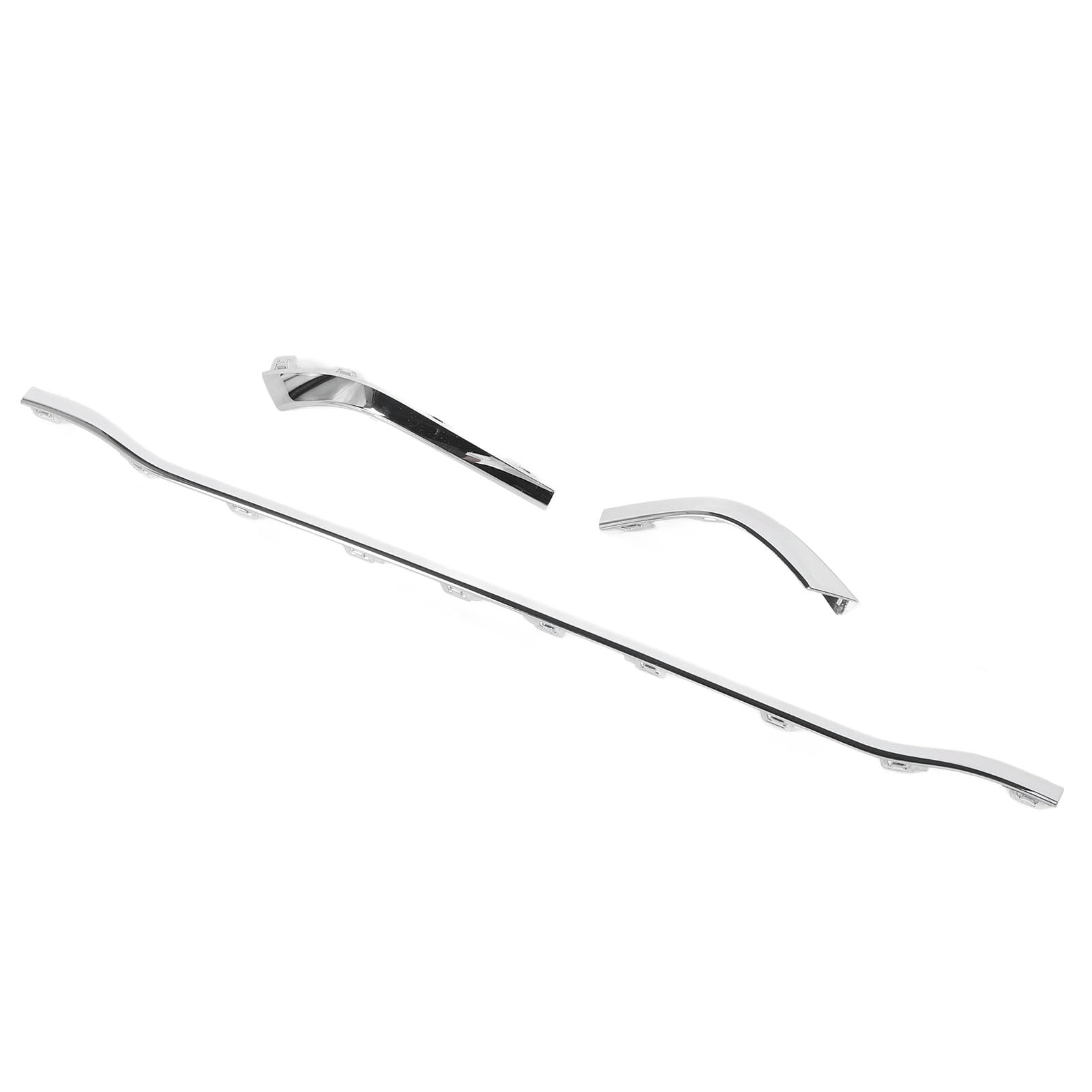 MasYosh 3pcs Hinterer Stoßstangenverkleidung Links Rechts Mitte Untere Stoßstangenabdeckung für C-Klasse W206 AMG-Linie 2022-2024 (Elektropliert) von MasYosh