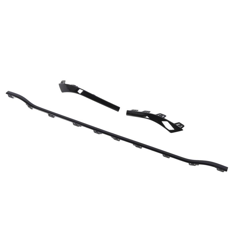 MasYosh 3pcs Hinterer Stoßstangenverkleidung Links Rechts Mitte Untere Stoßstangenabdeckung für C-Klasse W206 AMG-Linie 2022-2024 (Glänzend schwarz) von MasYosh