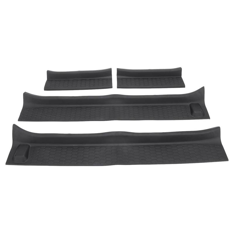 MasYosh 4 PCs Autotür Schwelle Schutz Vorne Heckschutz Anti -Slip -Oberflächen -Türkante Stufenabdeckung für JL JLU 2018 Bis 2024 von MasYosh