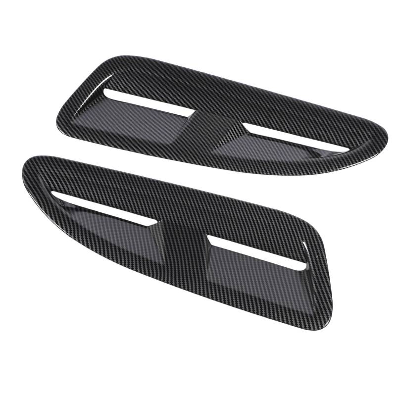 MasYosh Auto-Motorhaubenentlüftungshaube, Kratzfestes Lufteinlass-Scoop-Abdeckungs-Trimm-Kit für F10 F11 F32 F33 F36 F30 F80 G30 G31 (Kohlefasermuster) von MasYosh