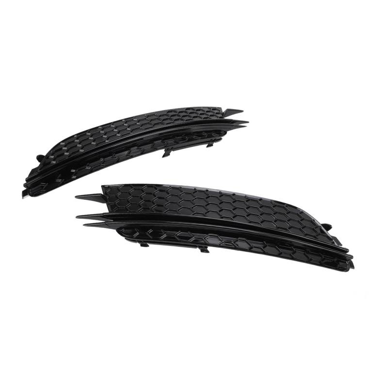 Paar Vorderer Stoßstangengrill Gloss Black Stylish Aussehen 4G0807681 Nebelscheinwerfer -Kühlergrill Trim für 4G C7 2012 Bis 2015 von MasYosh