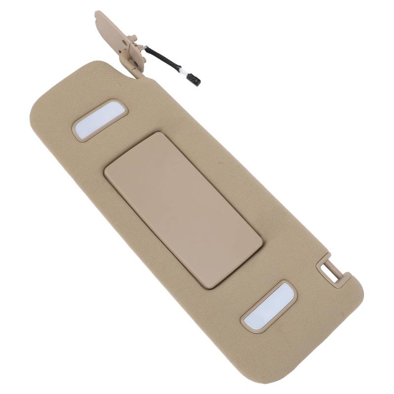 Seitensonnenvisier Beige Sonnenschutzvisierbrett mit Make -up -Spiegel für 1500 2500 3500 HD -Fahrzeugmodelle (Links: 22850306) von MasYosh