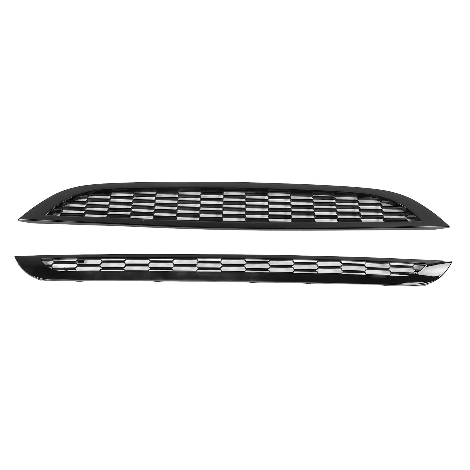 Vordere Mesh Kühlergrilleinsatz Panel 51137026202 Stilvoller Look Oberen Unteren Vorderen Stoßstangen -Maschen -Kühlergrilleinsatz für R50 R53 R52 (Glänzend schwarz) von MasYosh
