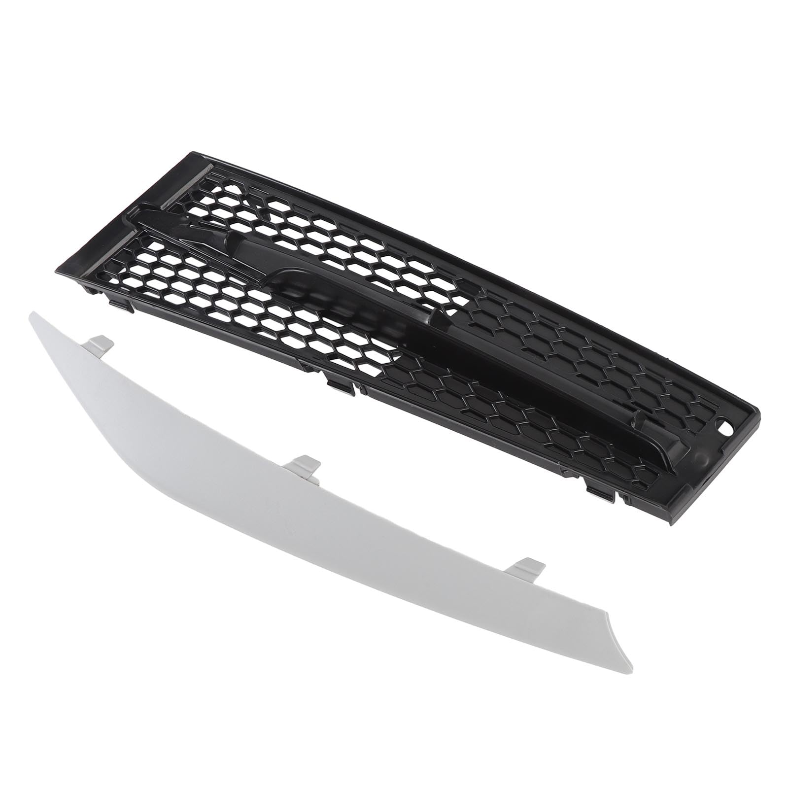 Vordere Stoßfänger Unteren Kühlergrill mit Trim Strip Set Fashion Decoration Ersatz für 3er E92 E93 LCI 2011-2013 (Links: 51117229181+51117227923) von MasYosh