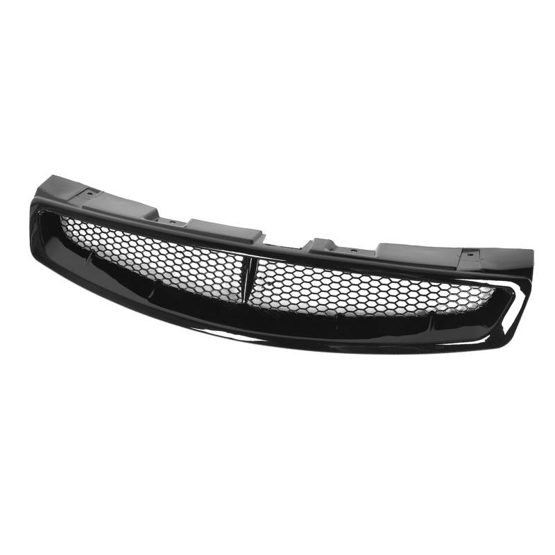 Vordere Stoßfängerhaube Maschengitter Gloss Black Mesh Vordere Stoßfänger Grills für G35 2-türtelfache Coupé 2003-2007 von MasYosh
