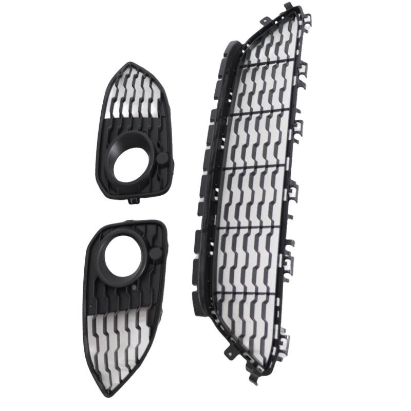 Vordere Stoßstange Untere Kühlergrill und Nebellicht Cover Kit 51118060284 für 1 Serie F20 F21 LCI M Sports 2015-2019 von MasYosh