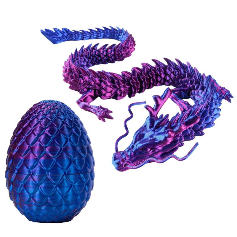 Dragon Egg, 3D-Gedruckter Drache im Ei, 3D Printed Dragon Spielzeug im Ei, Flexible 3D Gedruckte Dracheneier Geschenk für Jungen, Mädchen von Maseyivi