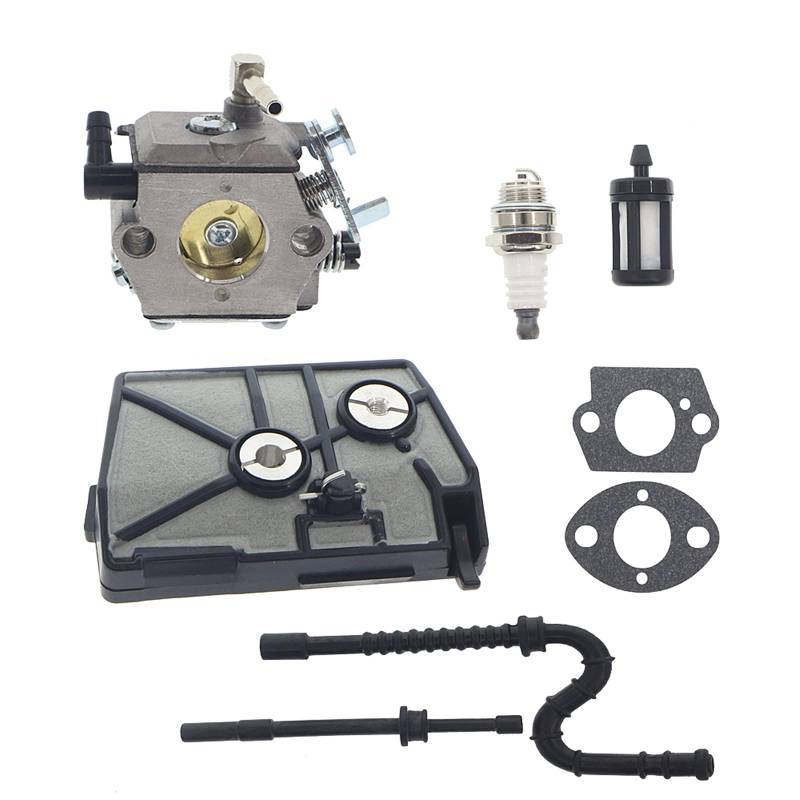 Masnln 028 Vergaser für Stihl 028 028AV 028WB Kettensägen, für Tillotson HU-40D, WT-16B Rasenmäher mit 028AV Luftfilter Kraftstoffleitung von Masnln
