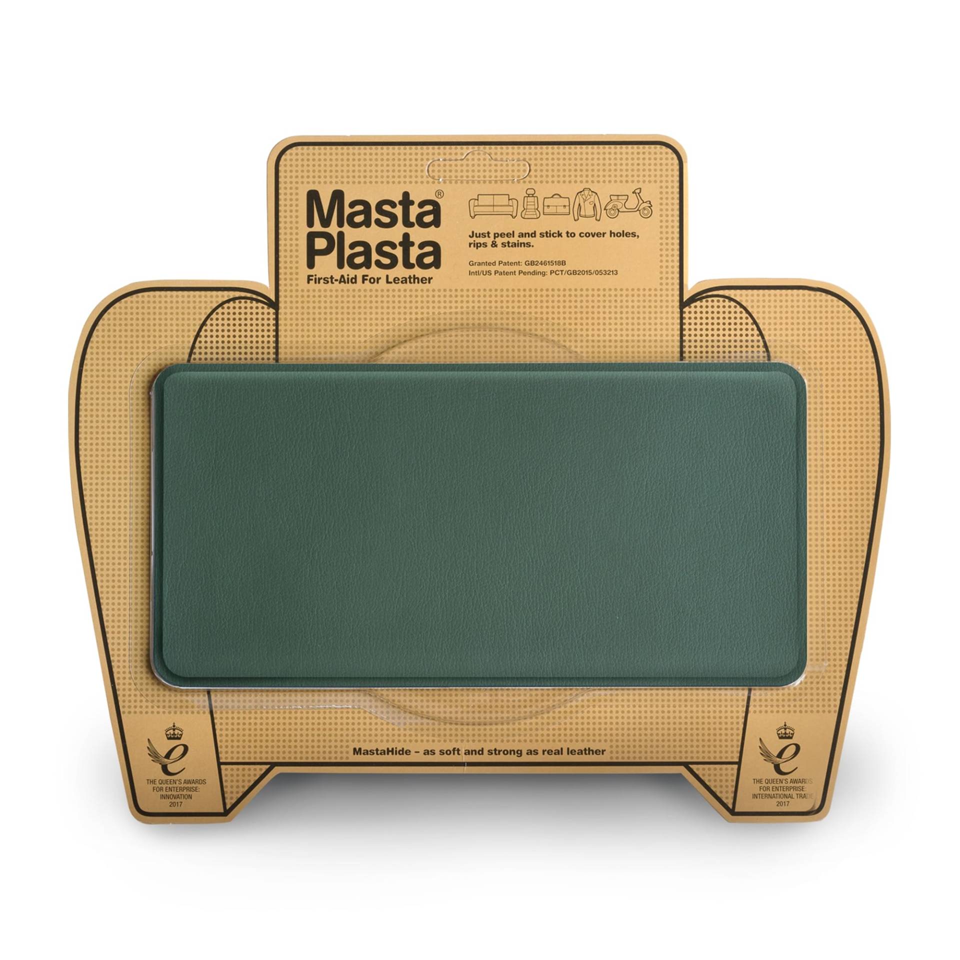 MastaPlasta Selbstklebende Premium Leder Reparatur Patch - Grün Leder - 20cm x 10cm. Sofortige Polsterung Qualität Patch für Sofas, Autositze, Jacken, DIY MastaPlasta Selbstklebende Premium Leder Reparatur Patch - Grün Leder - 20cm x 10cm. Sofortige Polsterung Qualität Patch für Sofas, Autositze, Jacken, DIY von MastaPlasta