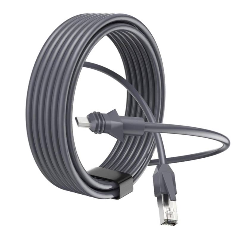 Gigabit-Kabel für Hochleistungs-Antennen für Router Wassersicher 26AW 1200 Mpbs Satelliten zu RJ45-Kabel für Winddichte und Regenfeste Zwecke Im Innen- und Außenbereich von Masyrt