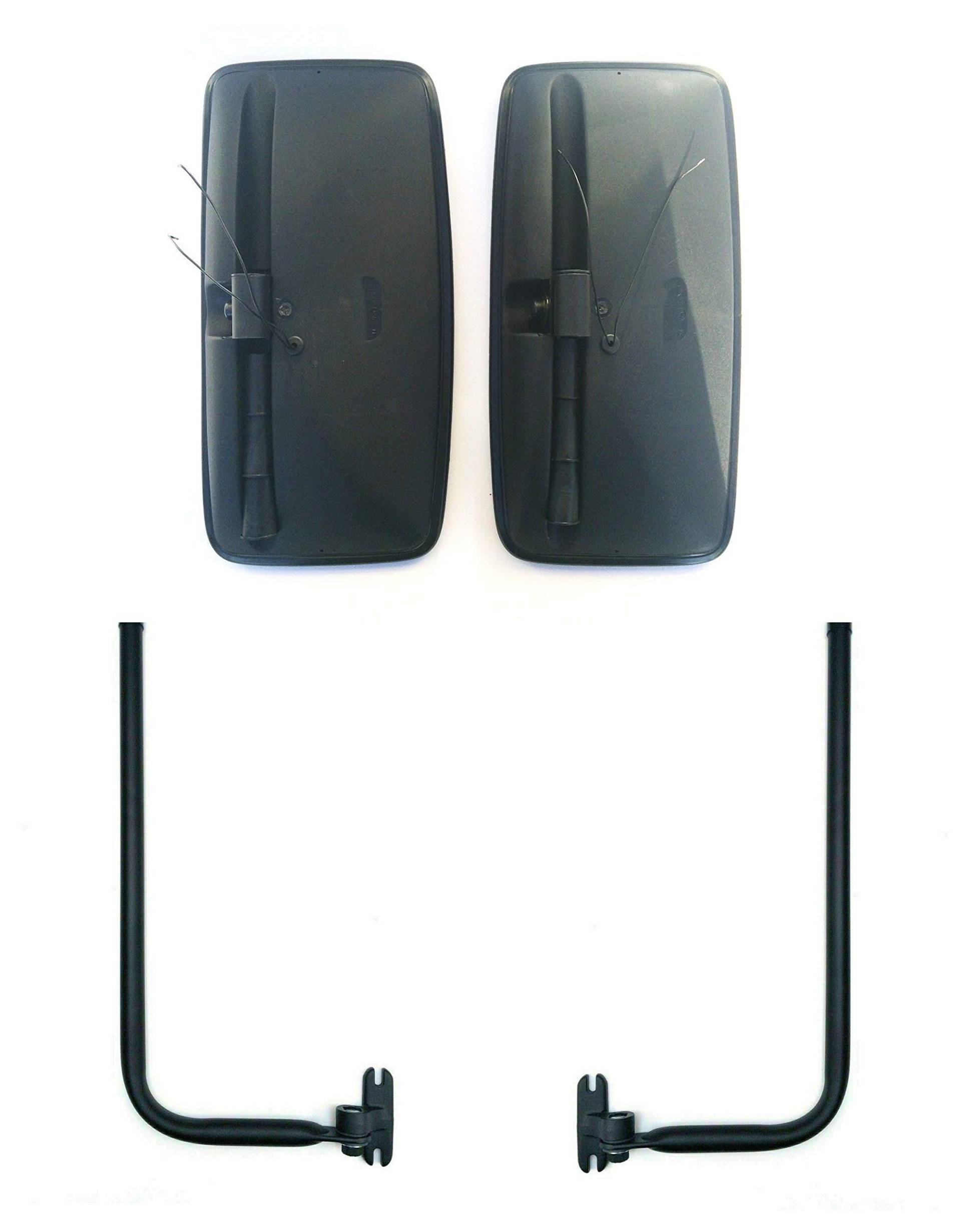 2x Außenspiegel Seitenspiegel Beheizt 410x205mm Traktor ø15-30 Spiegelhalter SET von Matel Service