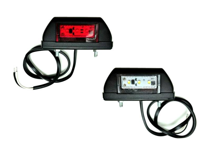 Matel Service 2x LED Umrissleuchte Begrenzungsleuchte Positionsleuchte 12-24V für LKW PKW Anhänger, Trailer, Wohnwagen usw. von Matel Service