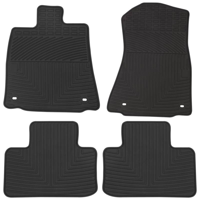 Matericuo Auto-Fußmatten, passgenau für Lexus is 250/IS 300/IS 350/IS 200t/IS 250f 300f 350f 2013-2024, Schwarze Gummi-Fußmatten, Allwetterschutz von Matericuo