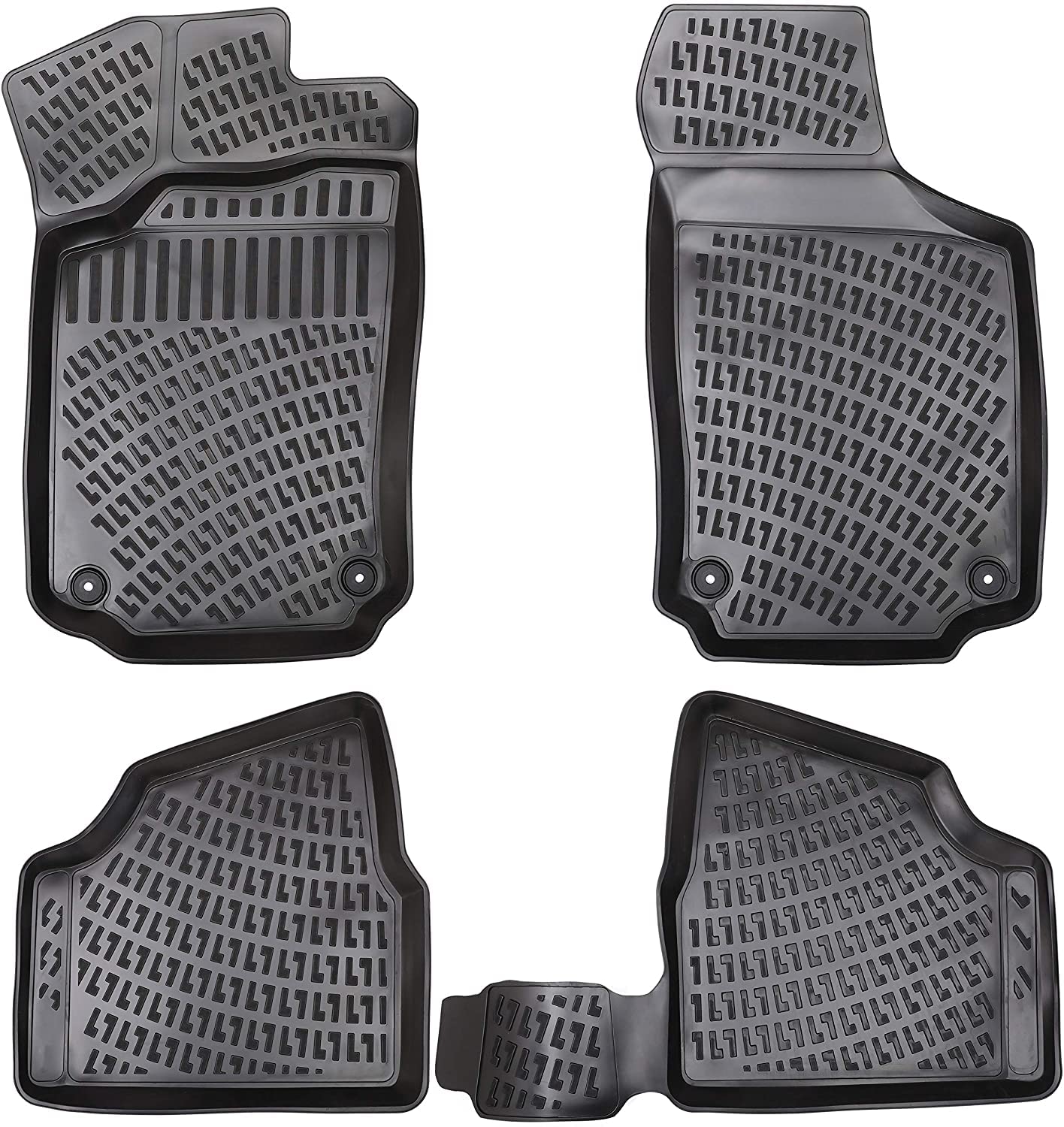 Matnamis 3D Auto Gummimatten Set für OPEL Corsa C ab 2020 Passgenaue Fußmatten 4-teilig Geruchlos Antirutschmatten Auto PKW-Fußraummatten Extra hoher Schwarz Matnamis 3D Auto Gummimatten Set für OPEL Corsa C ab 2020 Passgenaue Fußmatten 4-teilig Geruchlos Antirutschmatten Auto PKW-Fußraummatten Extra hoher Schwarz von Matnamis