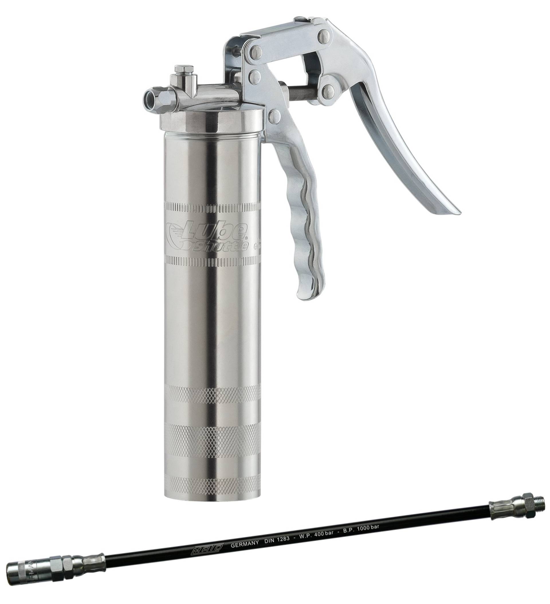 Mato Lube-Shuttle® TG Einhandfettpresse Mit Anschlussgewinde M10x1, Zubehör:Kunststoffschlauch PH-30C von Mato