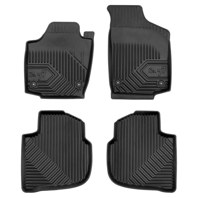 MatsMore Fussmatten Gummi Set für SEAT Toledo IV 2012-2018, Skoda Rapid 2012-2019, Skoda Rapid Spaceback 2013-2019 Erleben Sie neuen Reisekomfort mit rutschfesten Fußmatten No.77- Allwetter fußmatten von MatsMore