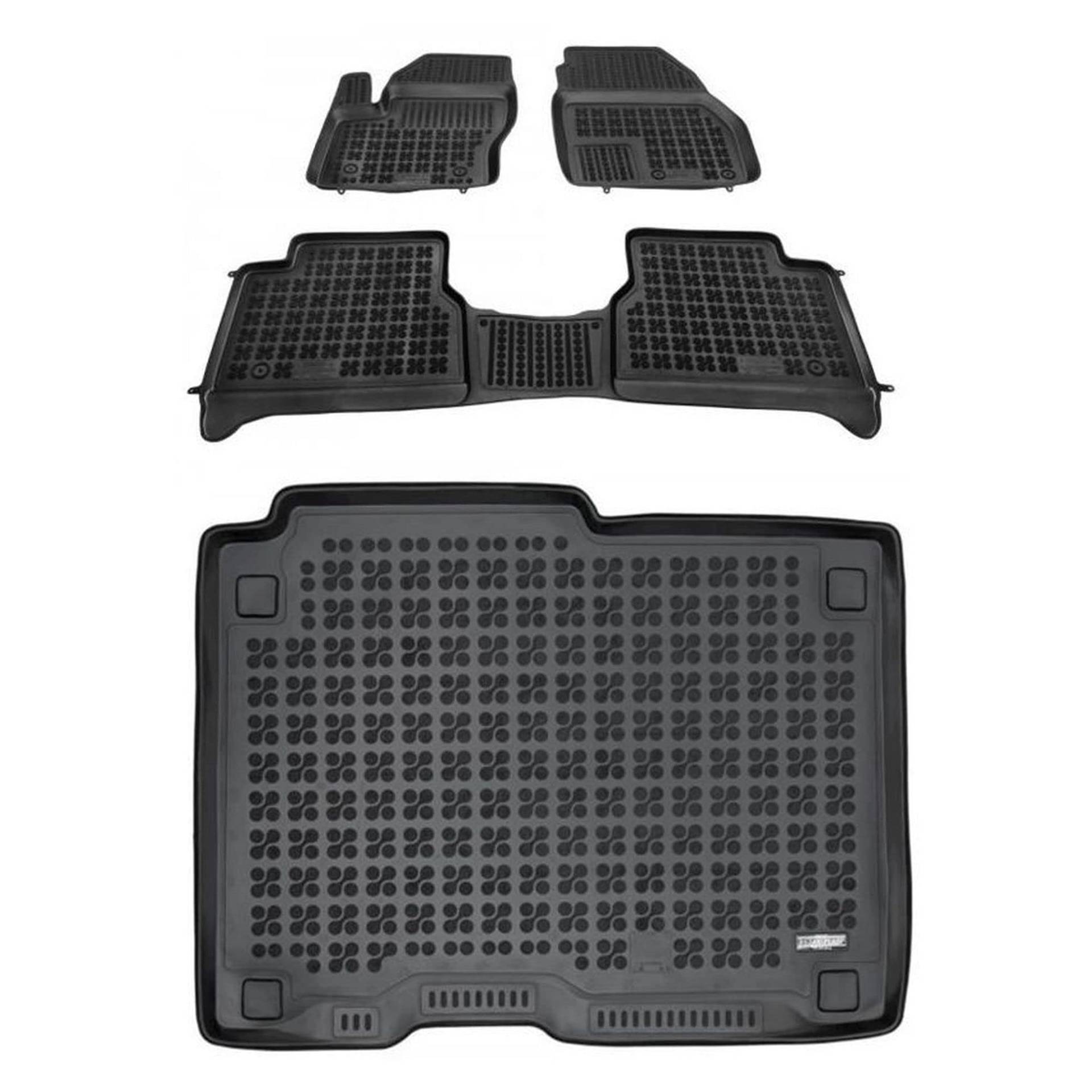 MatsMore Satz Gummifußmatten und Kofferraummatten für Ford TOURNEO Connect II ab 2013 Erleben Sie eine neue Dimension des Reisens mit dem Anti-Rutsch-Automatten-Set - Allwetter-Fußmatten, Schmutzschut MatsMore Satz Gummifußmatten und Kofferraummatten für Ford TOURNEO Connect II ab 2013 Erleben Sie eine neue Dimension des Reisens mit dem Anti-Rutsch-Automatten-Set - Allwetter-Fußmatten, Schmutzschut von MatsMore