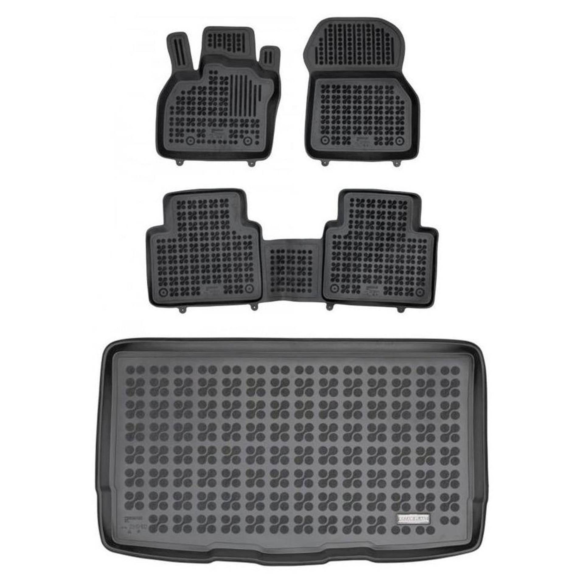 MatsMore Satz Gummifußmatten und Kofferraummatten für Renault ZOE ZE50 ab 2019 Erleben Sie eine Neue Dimension des Reisens mit dem Anti-Rutsch-Automatten-Set - Allwetter-Fußmatten, Schmutzschutz von MatsMore