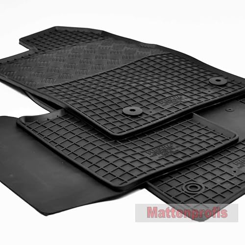 Mattenprofis Gummimatten geeignet für Ford Tourneo Custom Schalter vorn 2/3-Sitzer ab 2018 von Mattenprofis