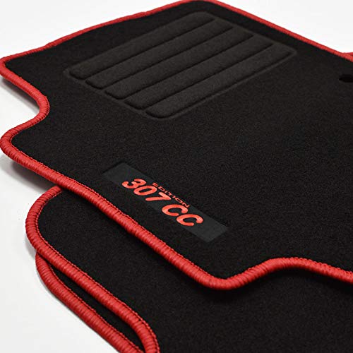 Mattenprofis Velours Logo Fußmatten passend für Peugeot 307 CC ab Bj.10/2001-2009 rot Mattenprofis Velours Logo Fußmatten passend für Peugeot 307 CC ab Bj.10/2001-2009 rot von Mattenprofis