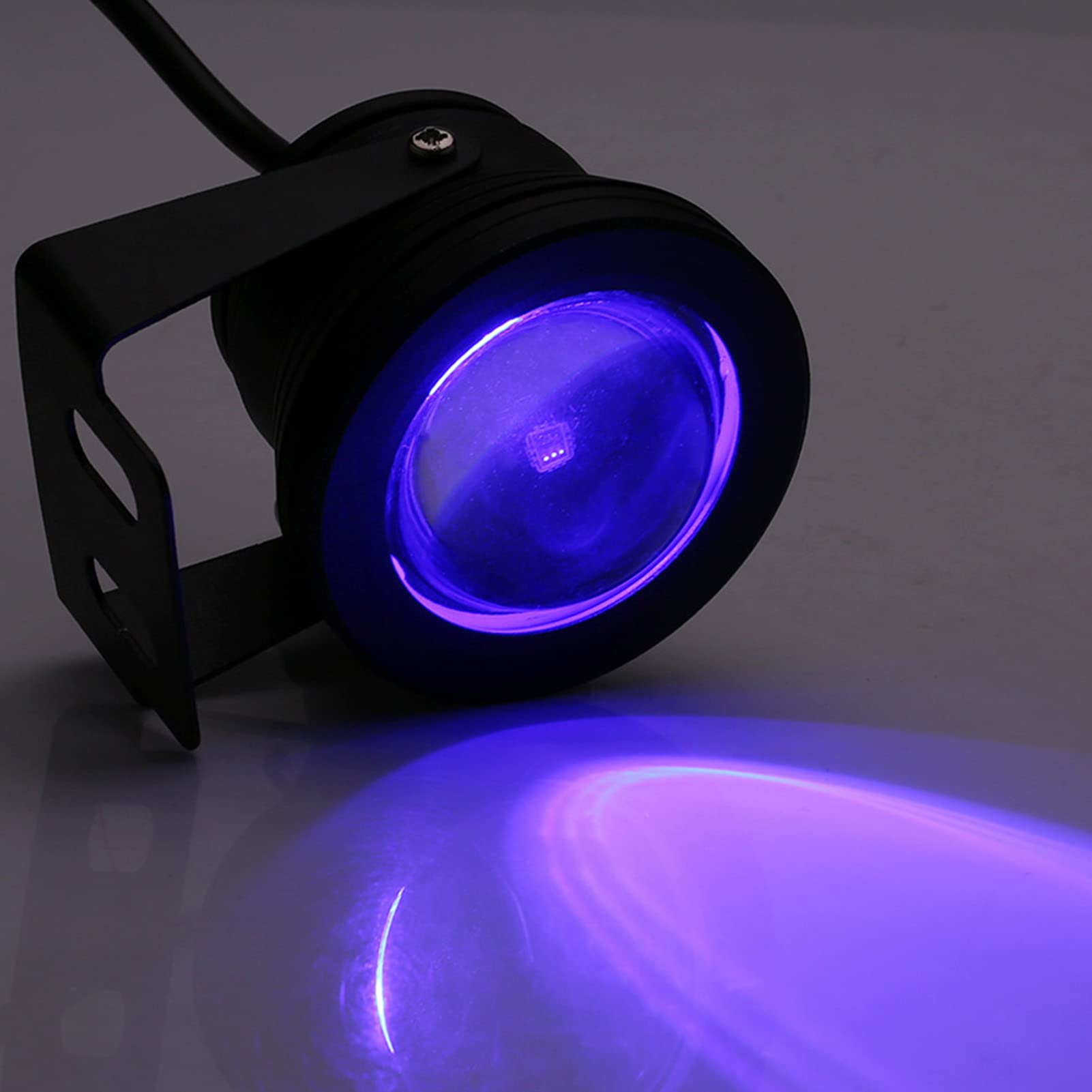 Marine Boat Yacht 12V LED Outdoor RGB Spotlight Lampe mit Fernbedienung (Schwarze Hülle) von Matybobe
