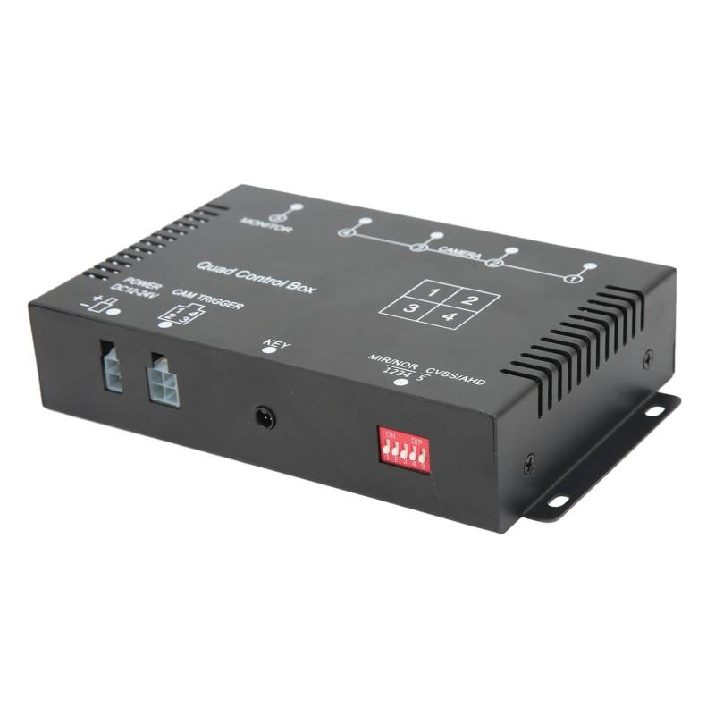 Matybobe 4 Channel Video Splitter 1080p AHD DC12V 24V Kamera -Videoschalter für RV -LKW -Bus -Anhänger von Matybobe
