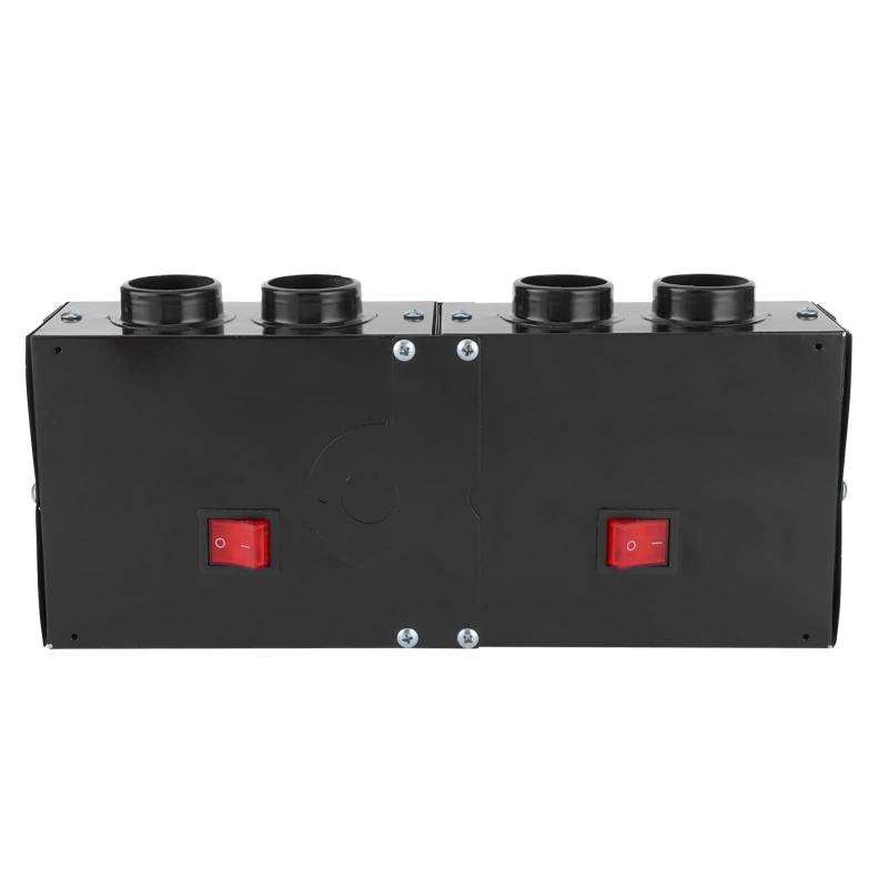 Matybobe Autoheizung Defogger 12V Auto Heizungslüfter 4 Loch 800W Iron Black Tragbare Einfache Installation von Matybobe