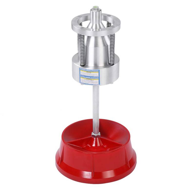 Matybobe Autowagen Tragbare Hubs Rad Reifenbalancer Blase Level Heavy Duty Rand Silber Rot für die Meisten Autos Leichte LKWs von Matybobe
