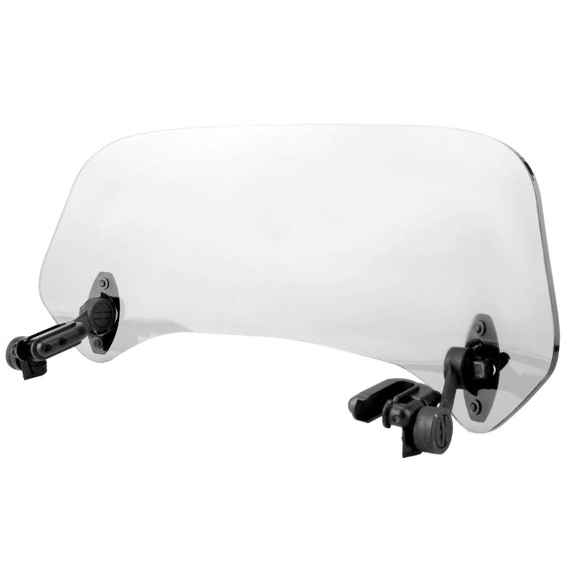 Motorrad Einstellbarer Windschutzscheibe Spoilerluft -Deflektor Universal Windschirm Transparent (Transparentes kleines Modell) von Matybobe