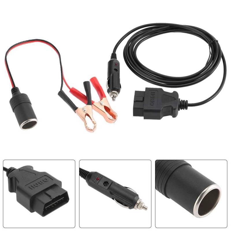 OBD II Fahrzeug ECU Notfall 12V Stromversorgungskabel Memory Saver mit Auto Elektronik Speichererhaltung für Autobatteriewechsel von Matybobe