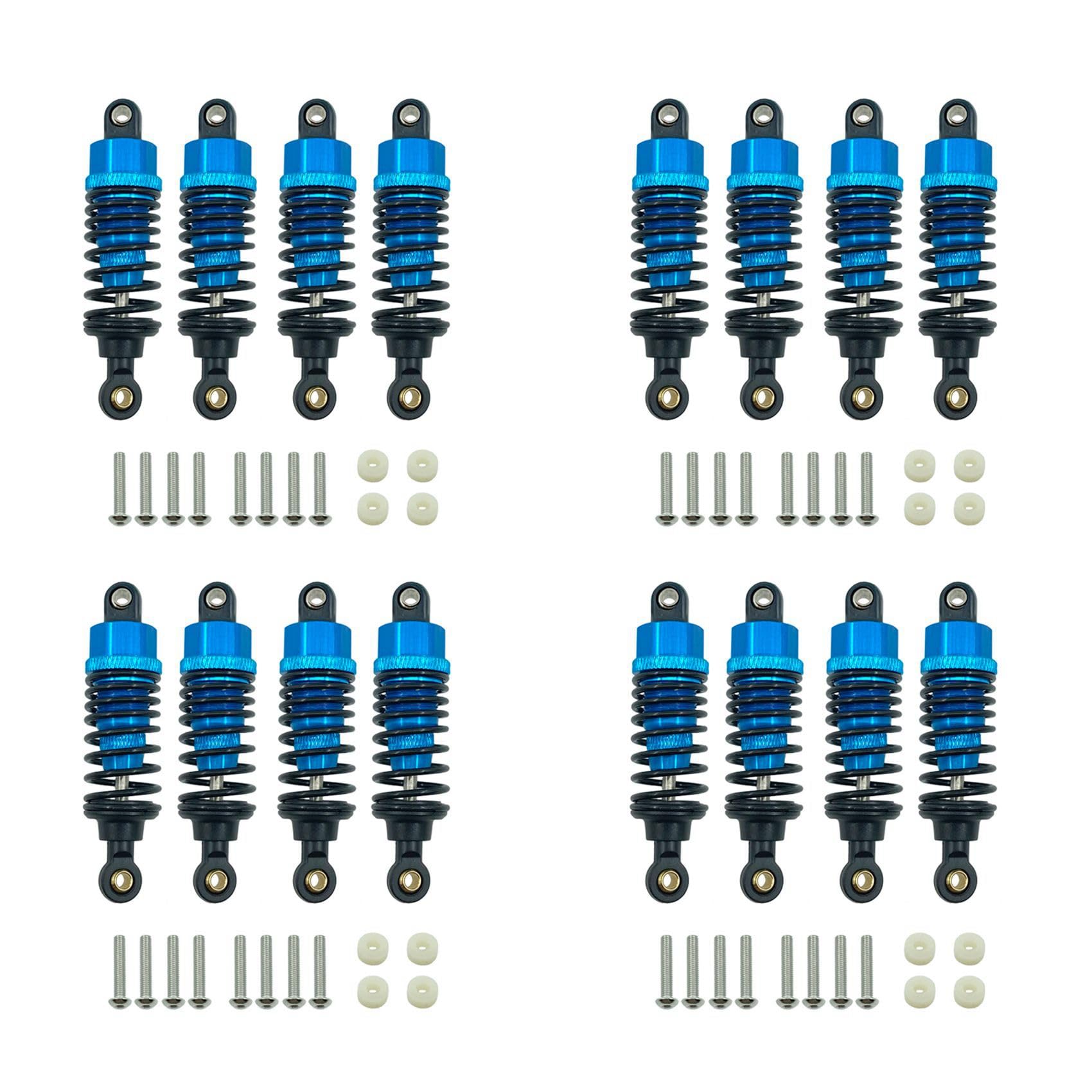 Mauedest 16 StüCk Aluminium Legierung Stoß DäMpfer DäMpfer Set für TT-01 TT01 TT-02 TT02 1/10 RC Auto Upgrade Teile,Blau Mauedest 16 StüCk Aluminium Legierung Stoß DäMpfer DäMpfer Set für TT-01 TT01 TT-02 TT02 1/10 RC Auto Upgrade Teile,Blau von Mauedest