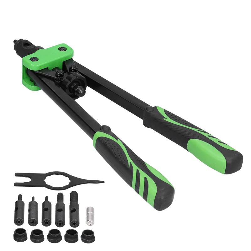 Mavaol Nietmutterwerkzeuge Edelstahl 2 Griffe Handnotte mit Schnallenschlüssel JM882 M3M10 für DIY -Handwerks von Mavaol