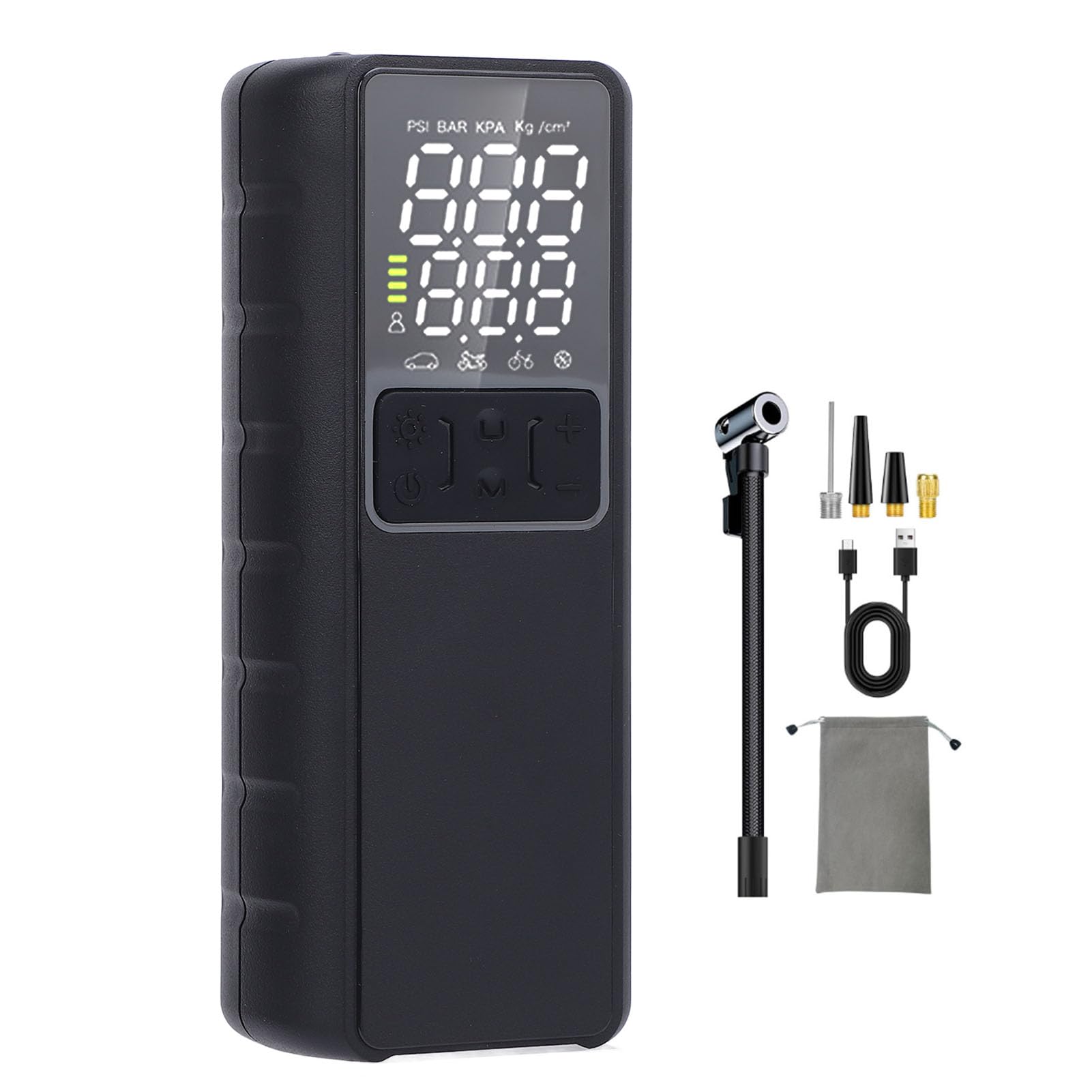 Mavaol Reifeninfluator tragbare Luftpumpe 150psi 8000mAh Batterie Auto Stopp LCD Display LED Light -Strombank Funktion für Autoreifen Motorräder Kugeln in Schlauchboote feuerfeste ABS Mavaol Reifeninfluator tragbare Luftpumpe 150psi 8000mAh Batterie Auto Stopp LCD Display LED Light -Strombank Funktion für Autoreifen Motorräder Kugeln in Schlauchboote feuerfeste ABS von Mavaol